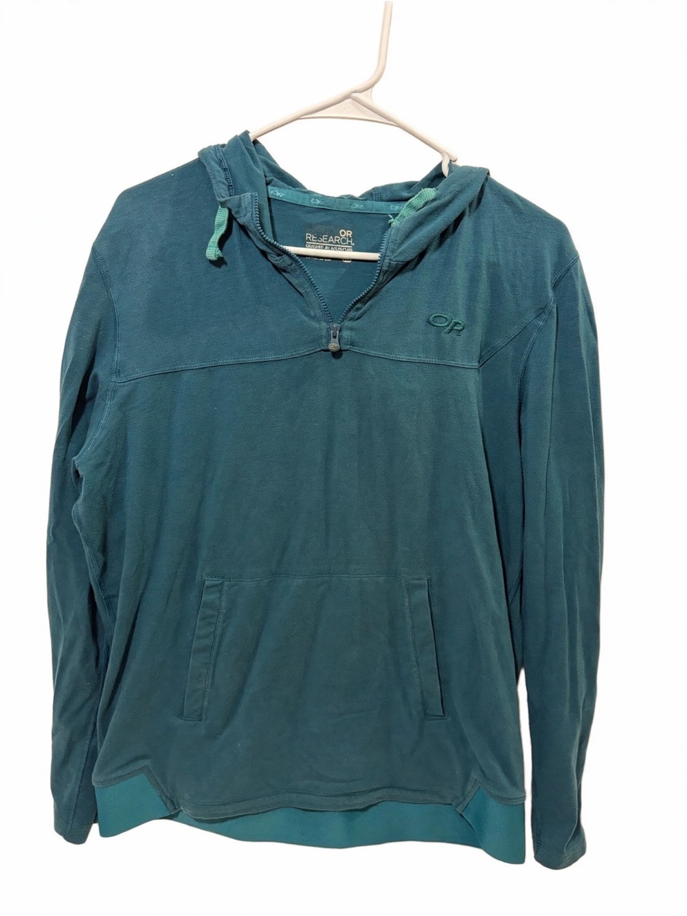 Outdoor Research Teal Hooded Pullover Jacket